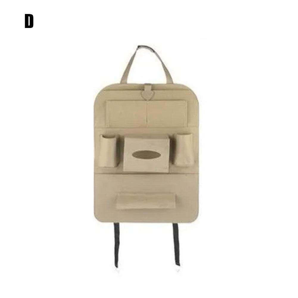 Car Seat Backrest Protector Multi-functional Storage Bag Universal Car Back Seat Storage Bag Organizer Car Accessories
