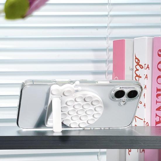 Держатель для мобильного телефона в форме улитки, присоска, подставка для телефона, силиконовая складная силиконовая подставка для вождения, фитнеса, приготовления пищи, душа