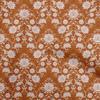 Хлопчатобумажная гибкая коричневая ткань с цветочным принтом для поделок, декоративная ткань, напечатанная во дворе, 40 дюймов