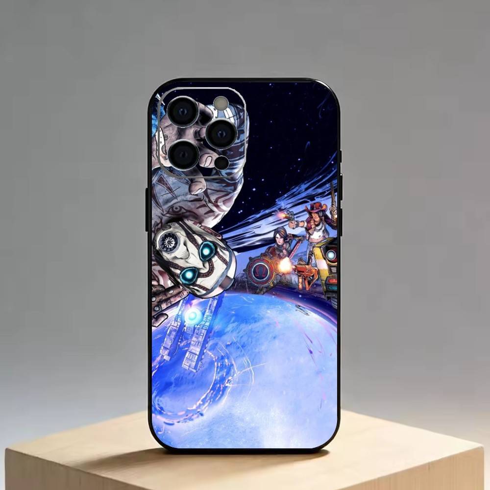 Borderlands Phone Case For iPhone 17,16,15,14,13,12,11 Plus,Pro Max,XS,Soft Silicone Black Cover