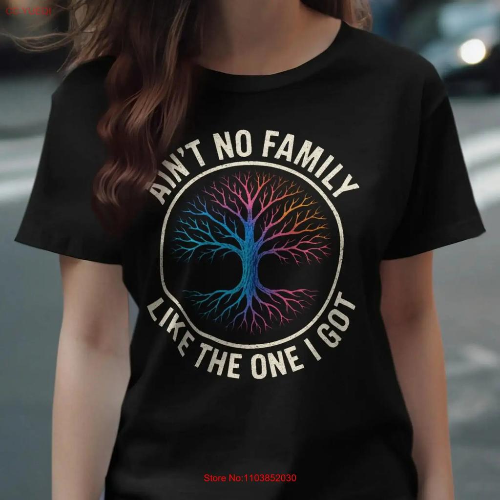 Rainbow Tree Of Life T Shirt Family Unity Vintage Homme Breathable Slightly Top For Everyday Wear Versatile Soft