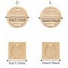 2PCS Thickened Heat Resistant Mat Natural Bowls Pad Simple Table Protectors  Kitchen