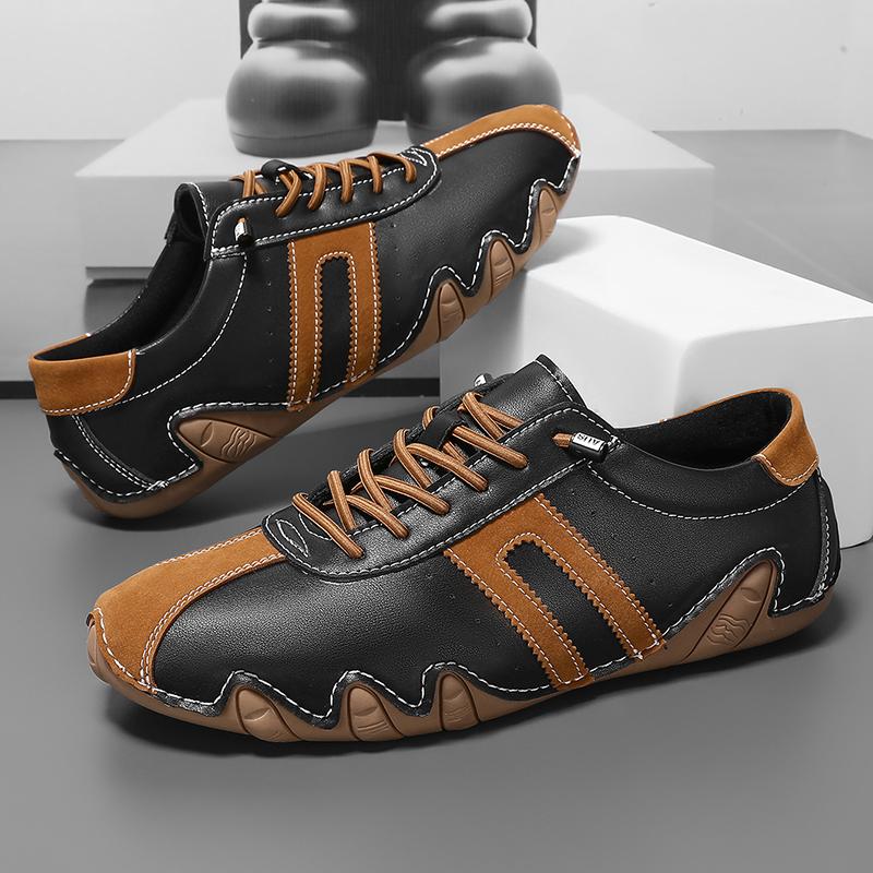 Обувь женская 2024 года, тренд, новая плоская подошва, походная, для активного отдыха, модная, белая, теннисная, спортивная, британская, деловая, повседневная, кожаная обувь