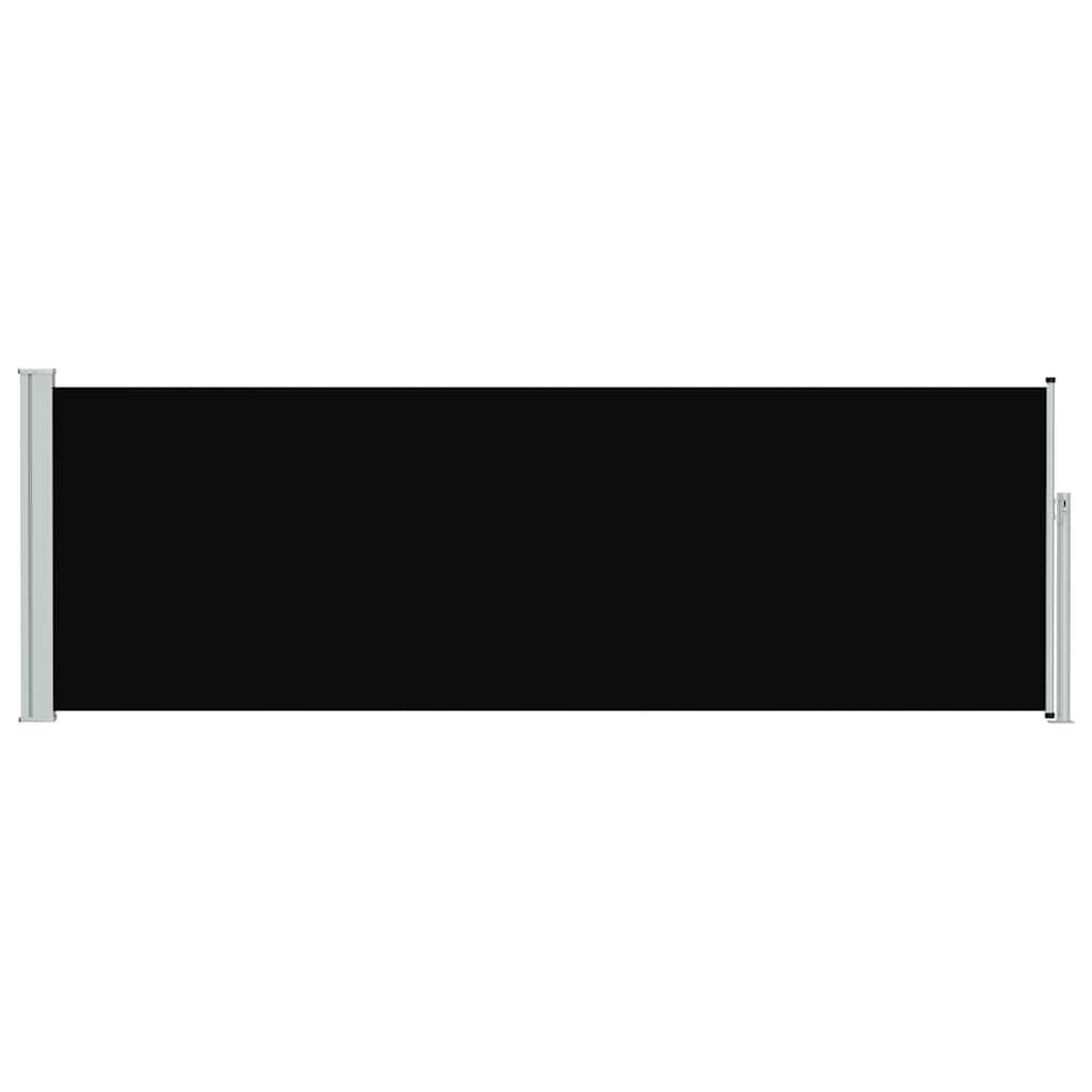 Retractable Side Awning 100*300 cm Black