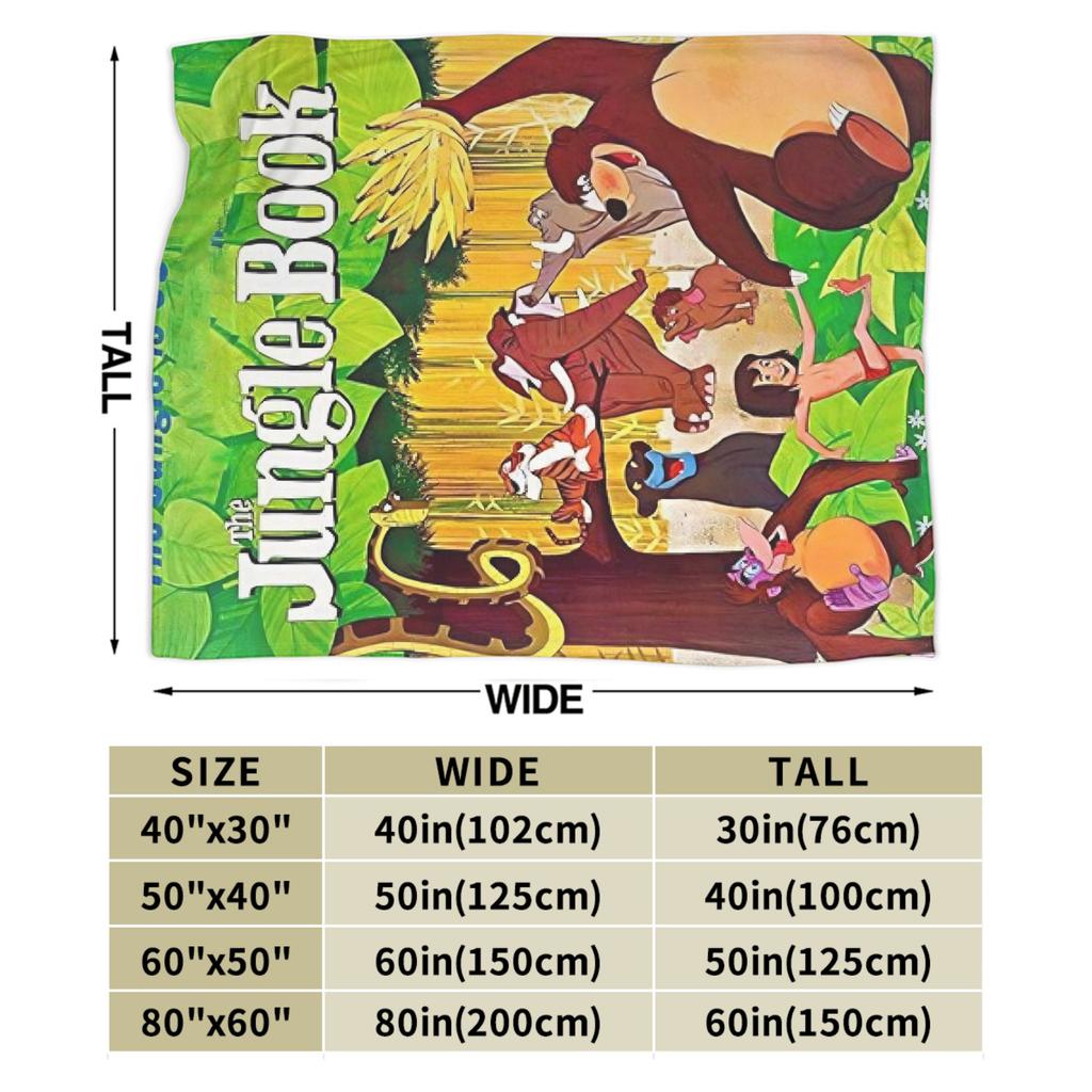 The Jungle Book Blanket  Airplane Travel Flannel Bedding Throws For Living Room Soft Design Quality Bedspread Gift