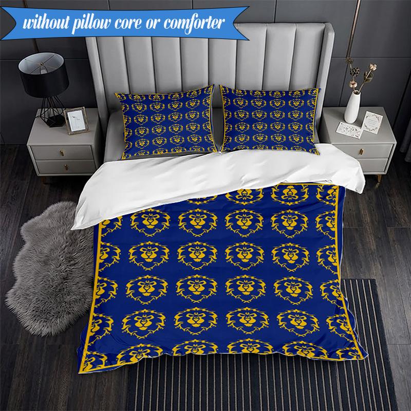 Warcraft game 3pcs K-pop music group Bedding set,Ideal for Bedroom, Dormitory,Including Duvet Cover And 2pcs Pillowcases,Fan gifts