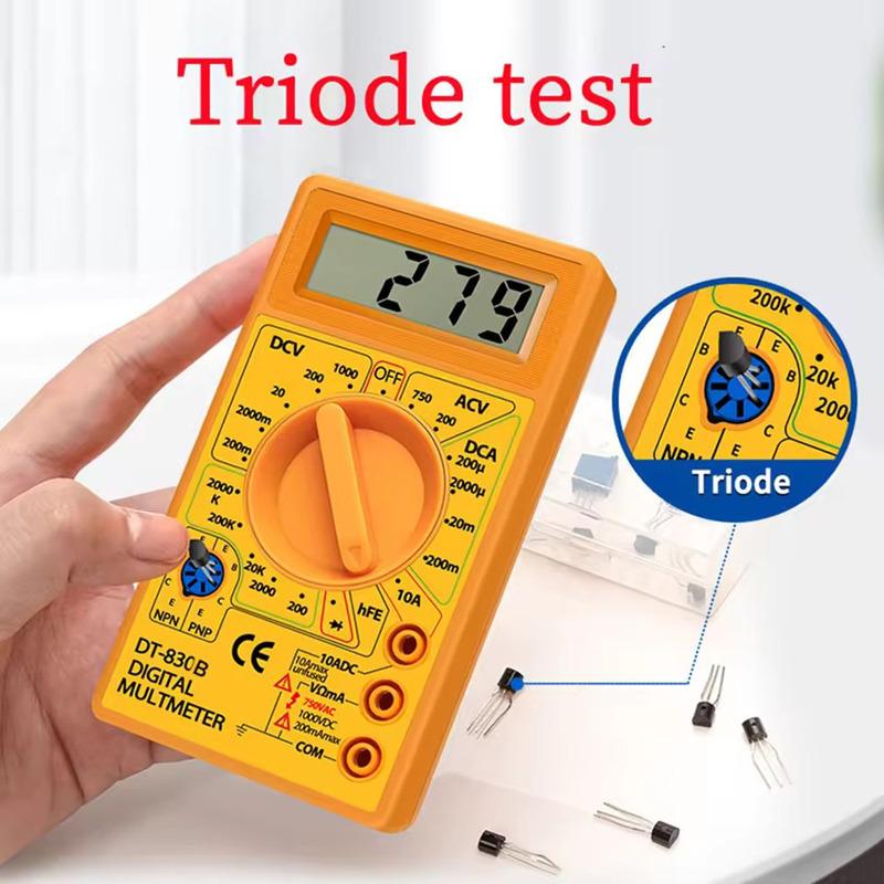 Digital multimeter tester DT830B electric voltmeter ampere meter, portable volts multimeter car battery tester circuit tester