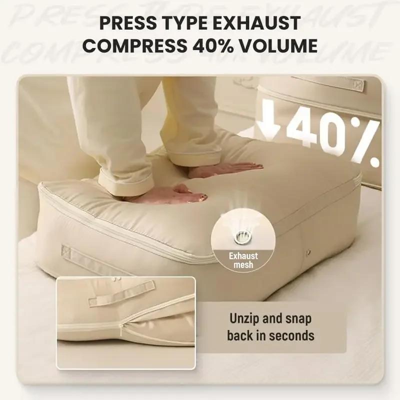 Самокомпрессионный органайзер для хранения пододеяльников, большая вместимость, самокомпрессионные органайзеры для переезда, прочные сумки для переезда
