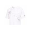 Neo Letter Logo Print Running Casual Short Sleeve T-Shirt Women Tops White IA6757