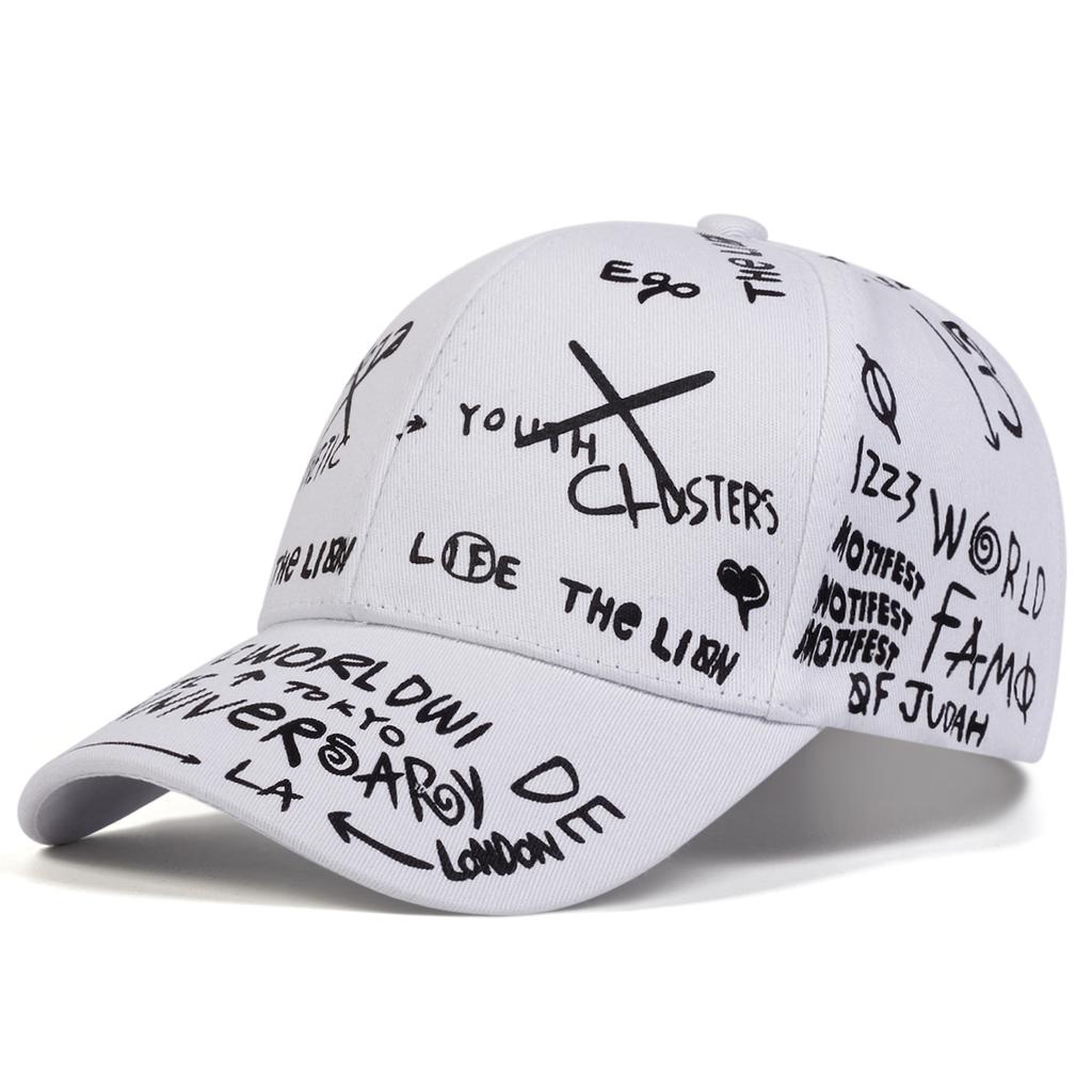 Fashion XX Graffiti Printing Baseball Cap Outdoor Unisex Street Hip Hop Caps Leisure Trucker Hats Fishing Hat