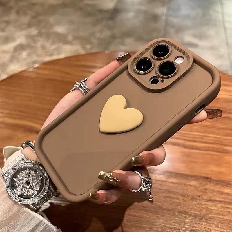 Роскошный жидкий силиконовый чехол с сердечком для iPhone 11 12 13 14 15 Pro Max Plus XS X XR, противоударный чехол-бампер, задняя крышка