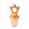 Baby Fruit Rotate Bite Feeder Pacifier Tasteless Silicone Cute Shape Push Feeder for Vegetables