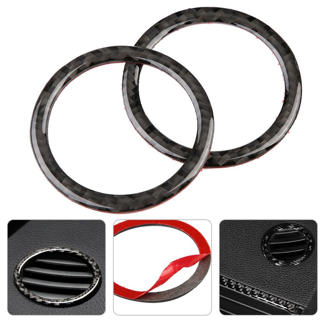 2pcs Air Condition Vent Outlet Ring Decoration Trim Cover for C Class W204 11 13