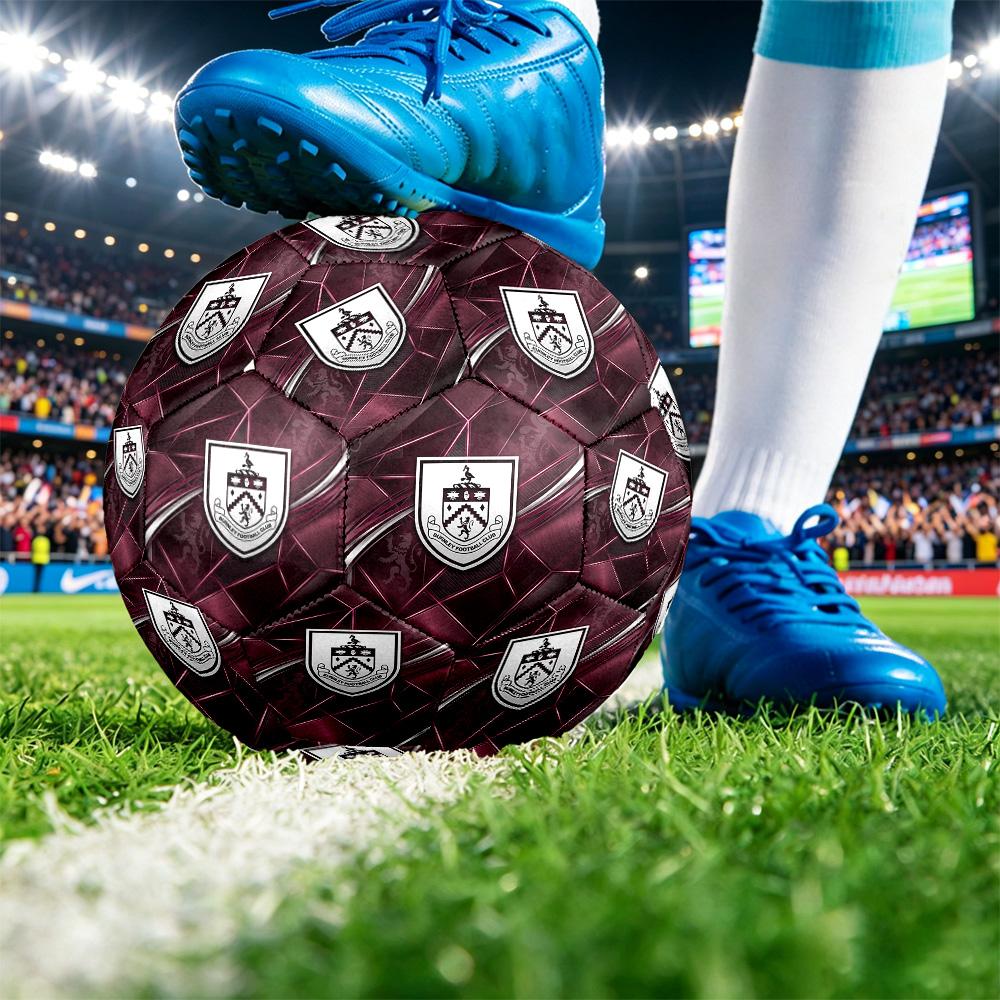 Футбольный мяч Burnley Football, размер 5, с принтом, противоскользящий, для взрослых, сувенир для футбольных фанатов