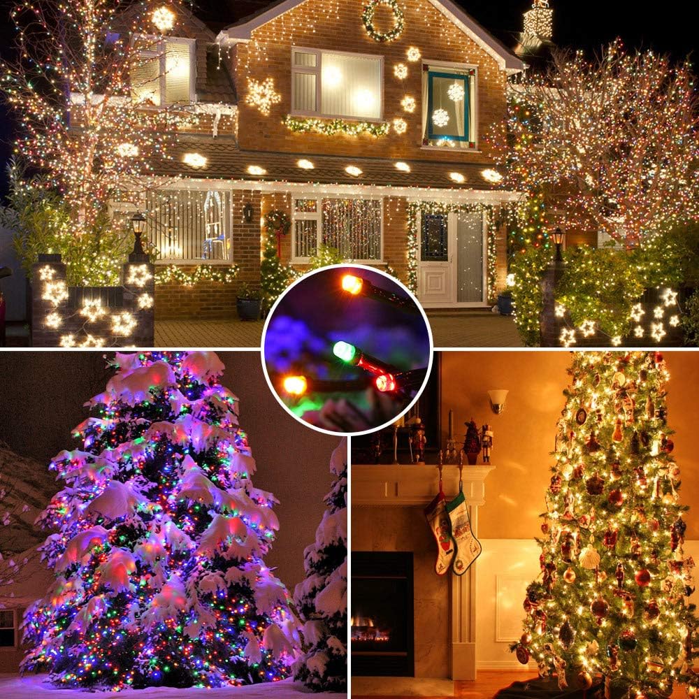 Brizled Outdoor Christmas Tree Lights, 65.67 ft 200 LED Indoor String Light