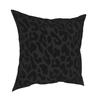 Black Leopard Pillow Case Home Decor Cheetah Animal Cushions Throw Pillow for Sofa Polyester Double-sided Printing Novelty