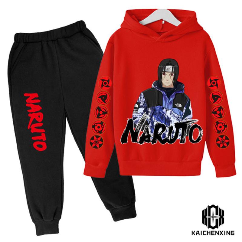 Мужская одежда, модный костюм Наруто для родителей и детей, мужской костюм с капюшоном, милая спортивная уличная спортивная одежда, мужская крутая, необходимая вещь