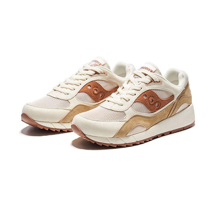 SAUCONY Shadow 6000 Унисекс Бежево-Коричневые Ретро Беговые Кроссовки S79033-6