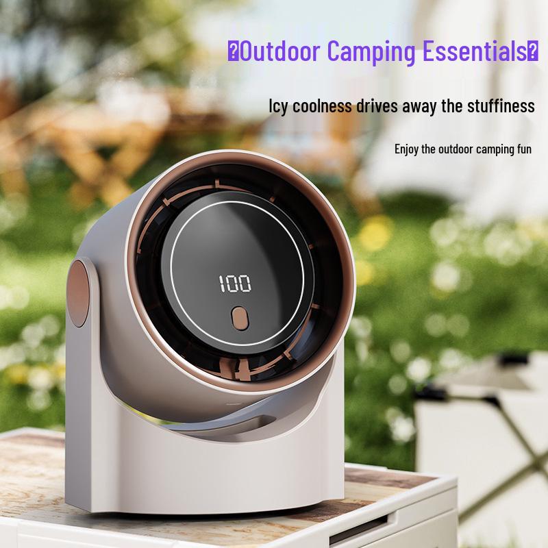 USB Rechargeable Desk & Clip Fan for Home, Office, Dorm – Compact Air Circulator