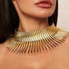 Choker Necklace Geometry Shape Decoration Women All Match Long Lasting Metal