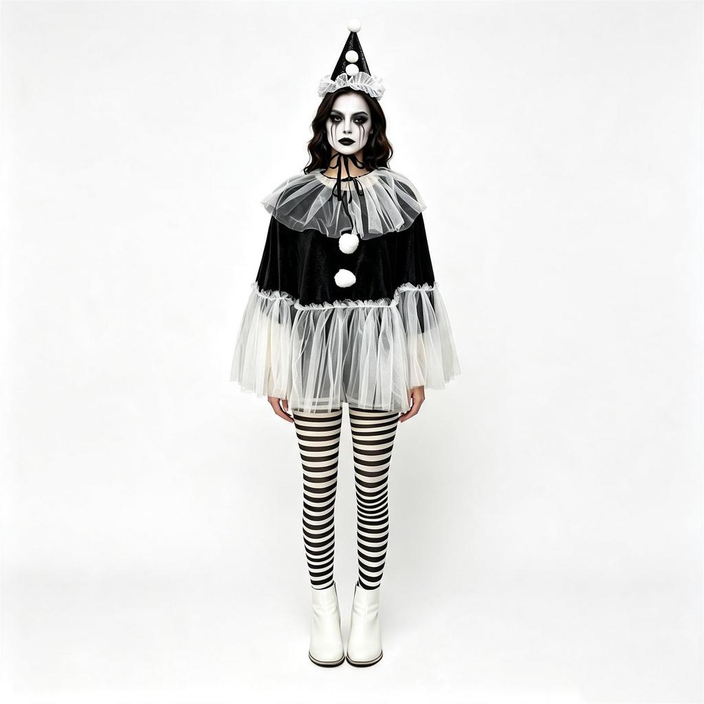 Women's Halloween Stage Performance Costume Cape, One Size Fits Most Adults for Parties and Events