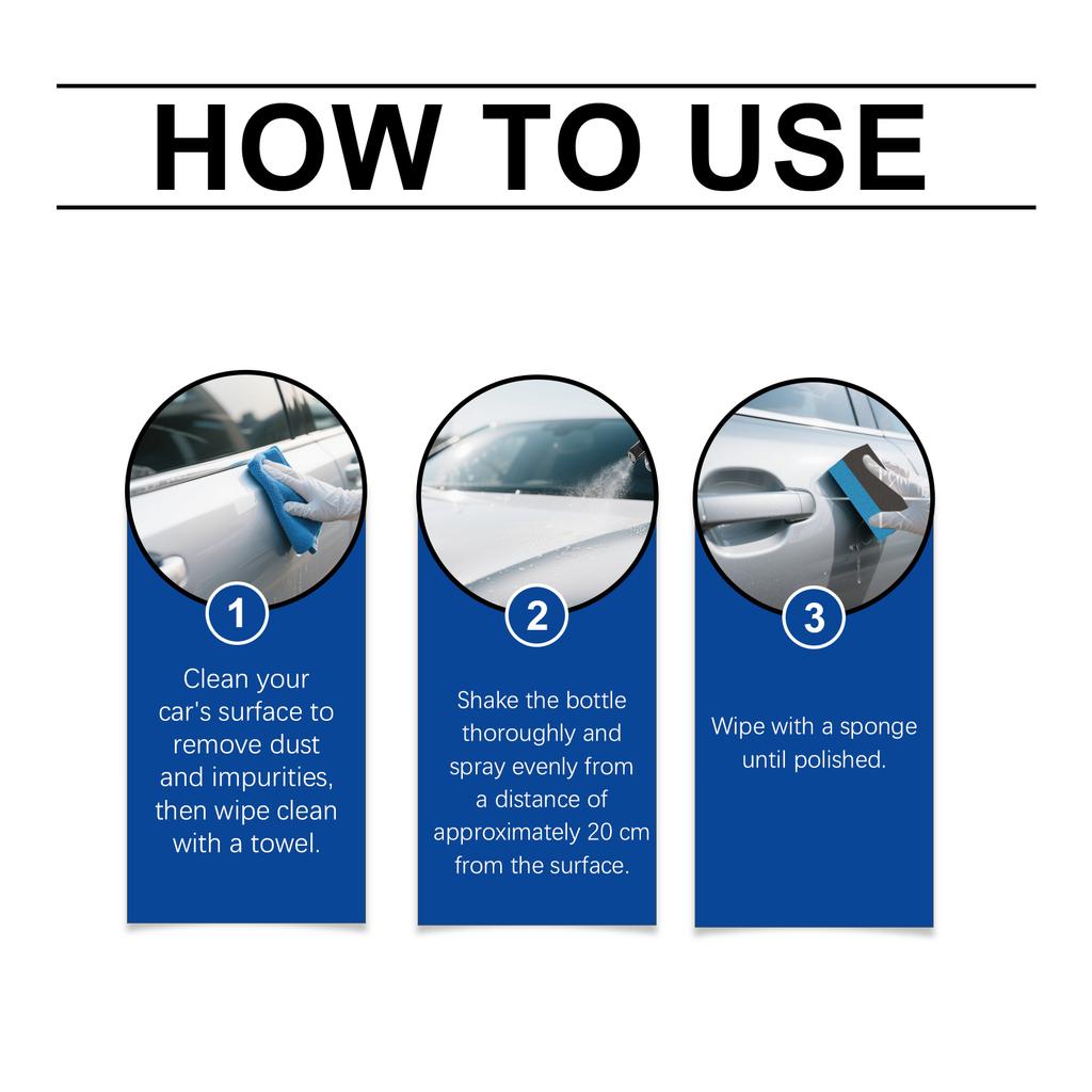 Автомобильный нанокерамический состав для покрытия эффективно удаляет пятна, водонепроницаемый, пыленепроницаемый, полированный, обновляющий, набор спреев для покрытия автомобиля