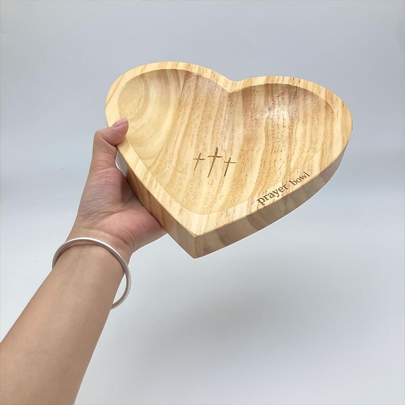 1 шт. без молитвенных карточек для прикроватных столиков, каминных полок, комодов, тумбочек, молитвенная чаша в форме сердца на День благодарения