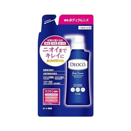 Rohto Pharmaceutical Deoco Лечебный дезодорирующий гель для душа, сменный блок 250 мл
