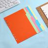 Colorful A4/B5 Loose-leaf Divider Pages for Notebooks, Universal & Customizable Index Pages