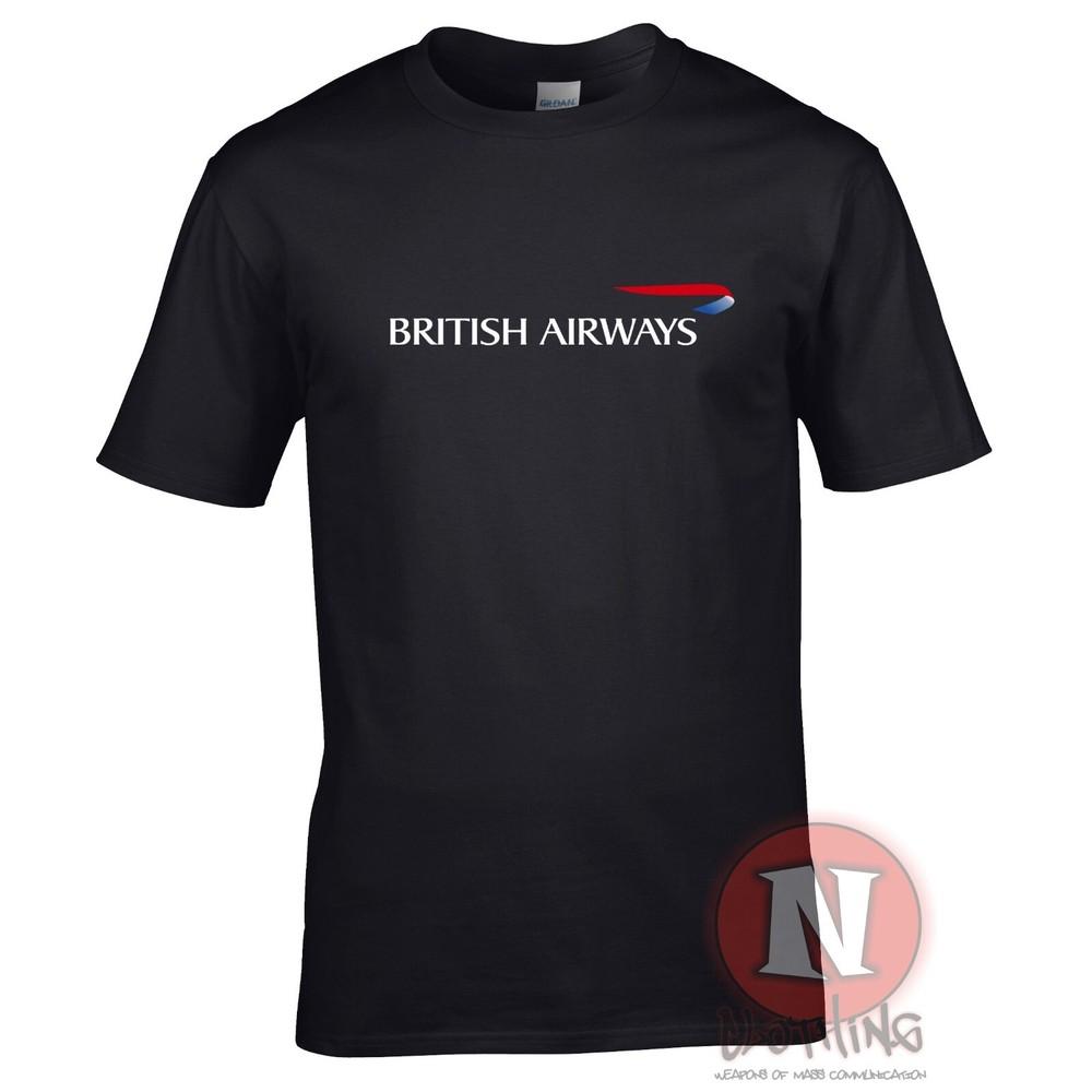 Футболка с логотипом British Airways для споттеров самолетов, экипажа авиакомпаний, аэропортов, туристическая футболка