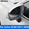 Для Volvo XC60 XC 60 2017-2024 2025 2026 Хромированные Козырьки Зеркал Заднего Вида и Боковых Зеркал Защита от Солнца и Дождя Аксессуары Стайлинг Автомобиля