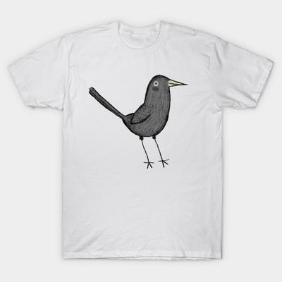 Женская футболка Blackbird с принтом Харадзюку, кавайная футболка, летняя футболка с коротким рукавом, женская футболка, топ