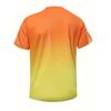 Vibrant Gradient Color Paris Graphic Print T-Shirt - Short Sleeve Crew Neck Tee Casual Breathable Comfortable Summer Outdoor Mens Clothing
