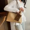 Leisure Weave Straw Bag Summer Women's Tote Bag Fashion Straw Shoulder Bag Daily