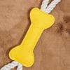 [Pet] Нетканая игрушка-веревка из кости, желтая