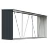 vidaXL Brennholzlager Verzinkter Stahl 330x84x152 cm Anthrazit