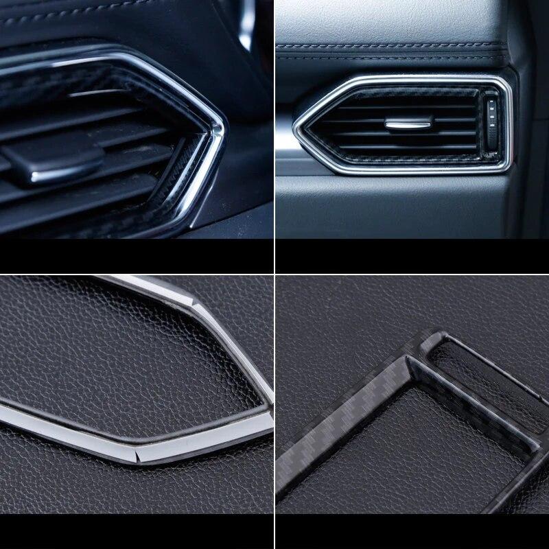 For Mazda CX-5 CX5 CX 5 2017 2018 Car Dashboard Air Vent Trim Cover Outlet Bezel Frame Garnish Molding Surround