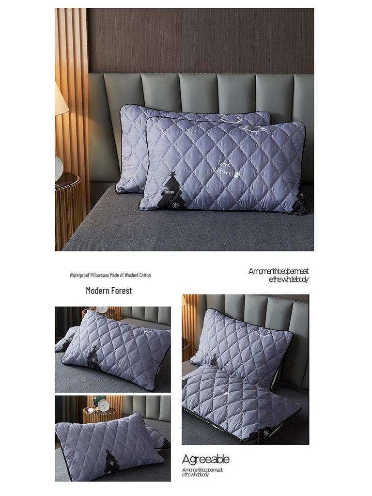 Водонепроницаемая стираная хлопковая наволочка 2025