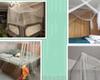 Сексуальная москитная сетка Palace Four Door King/Queen Double Size Home Single Bed Protective от насекомых Outdoor Square Grace White Canopy Net
