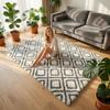 Dywan do salonu shaggy DECOR antypoślizgowy miękki puszysty modny 120x170 White Cube