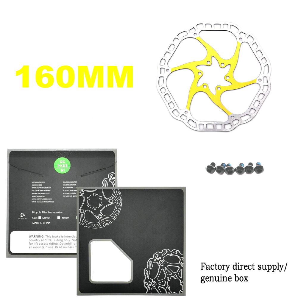 140/160/180 мм сверхлегкий велосипедный гидравлический дисковый тормоз роторы горный велосипед шоссейный гоночный велосипед ротор тормозного диска с 6 болтами