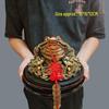 Rotating Golden Toad Wealth Figurine for Home or Office Decor