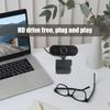 Full HD 1080p Webcam with Built-in Mic – Compact USB Camera with 360° Flexible Clip for Laptop/Desktop Use