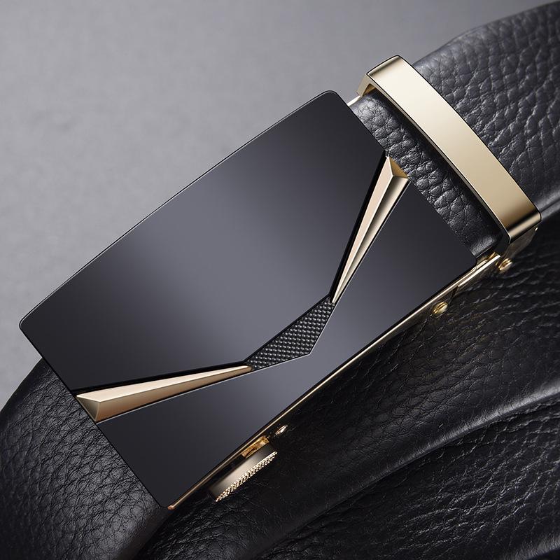 Men's Automatic Buckle Leather Belt - Business Casual Waist Belt