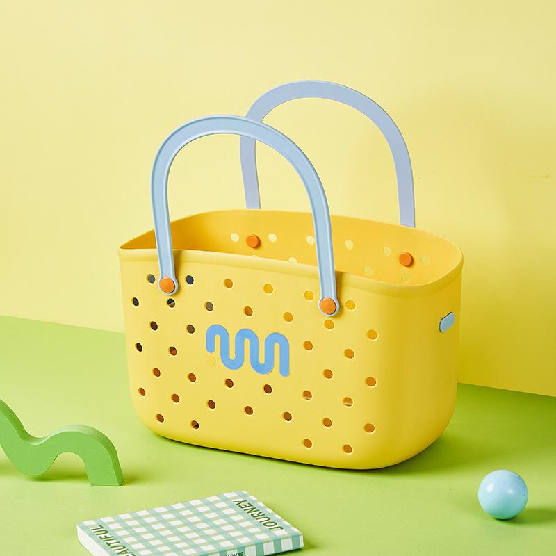 Женская корзина для хранения в ванной большой вместимости с дренажем