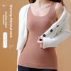 Women's Warm Sleeveless Warm Top - Winter Warmth, High Elasticity -Line Contour Shirt, Round Neck Fitness and Stacking Shirt - Soft and Comfortable