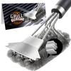 Safe Grill Brush and Scraper with Deluxe Handle 18 Inch Grill Cleaner Brush Stainless Steel Bristle Grill Brush JT61