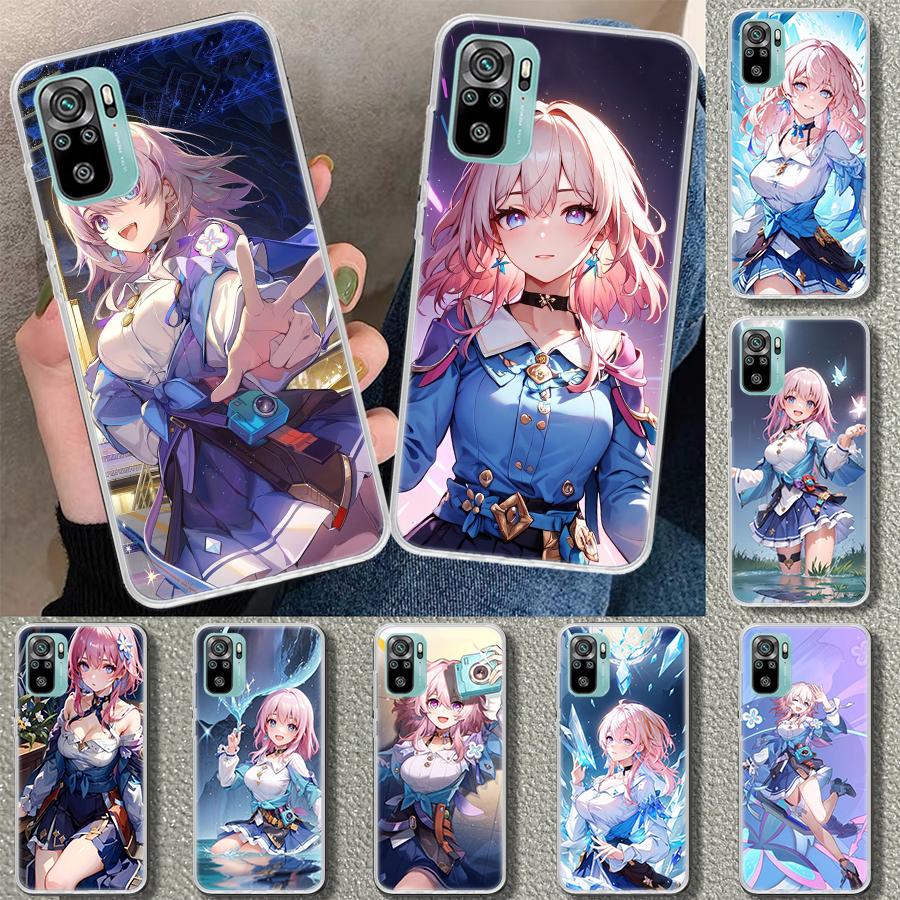 Чехол для телефона Honkai Star Rail Марч 7-я для Xiaomi Redmi Note 15 14 13 12 11 Pro Plus 14S 12S 11S 11T 11E 10S 10 Индивидуальный