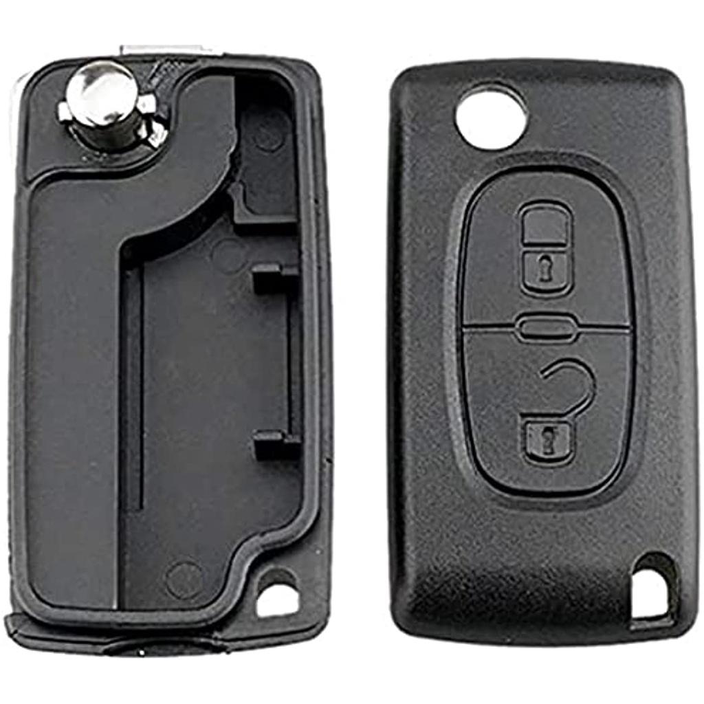 2 Buttons Key Shell Compatible Ce0523 Folding Flip Key For Peugeot 207 307 308 407 408 3008 5008 Citroen C2 C3 C4 C5 C6 C8 (2 Buttons Ce0523)