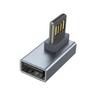 Угловой USB-адаптер 90° с поддержкой двустороннего подключения, быстрой зарядки и передачи данных, для подключения к клавиатурам, мышам,